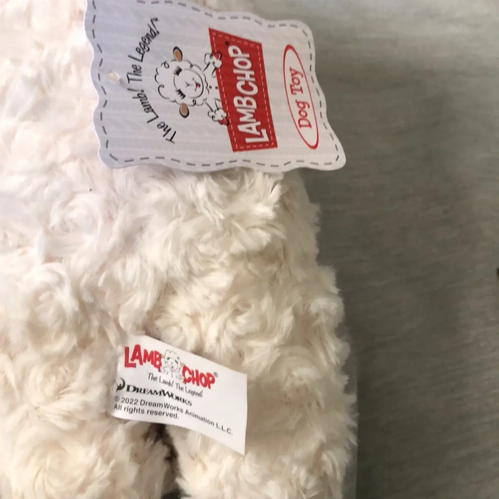 🐾HP🐾 LambChop Easter plaid dog toy